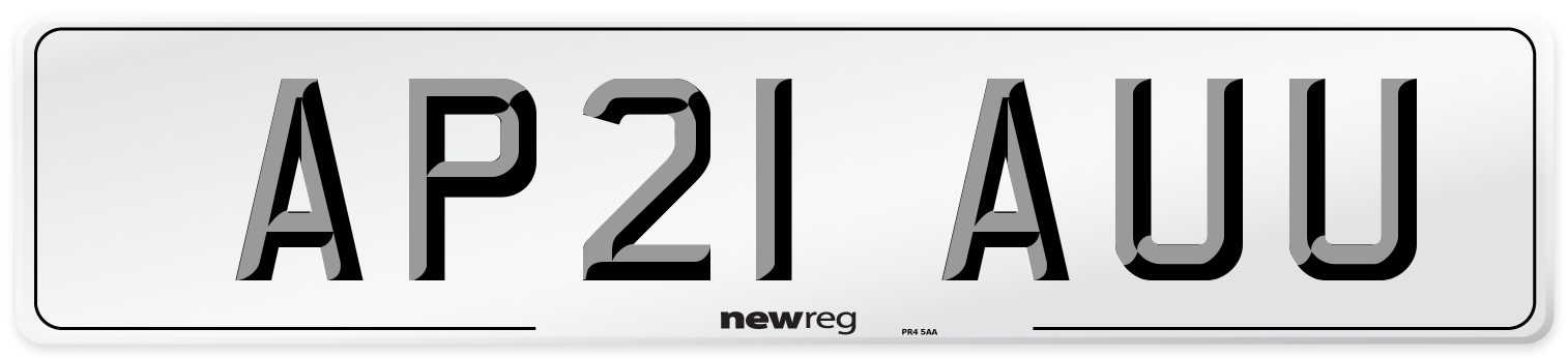 AP21 AUU Number Plate from New Reg